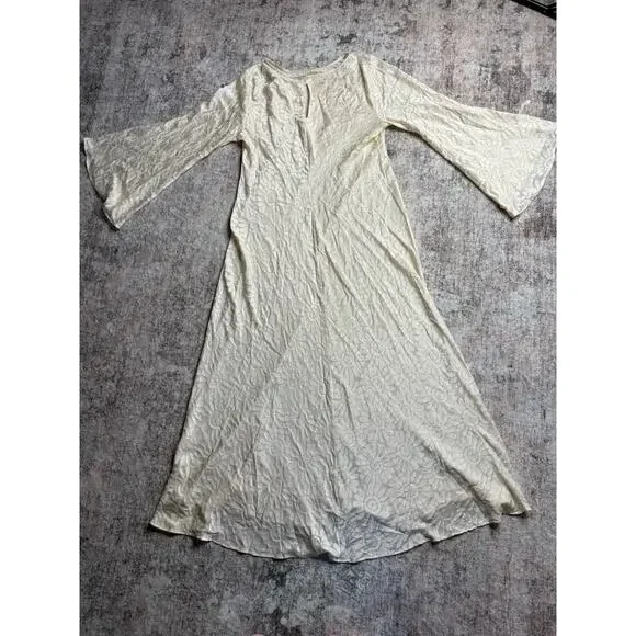 Show Me Your Mumu Dress Sarah XL Creamy Daisy Burnout Maxi Bridal Wedding Boho - Picture 3 of 11